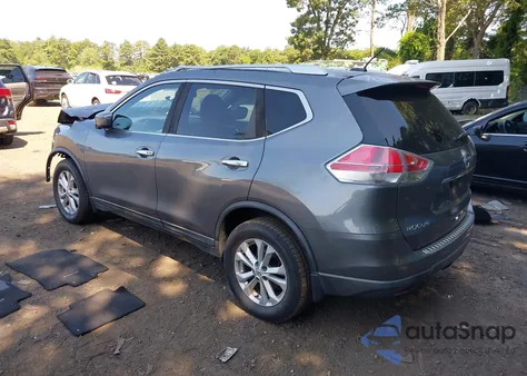 2016 Nissan Rogue Sv из США, поврежденный, VIN KNMAT2MV0GP697555